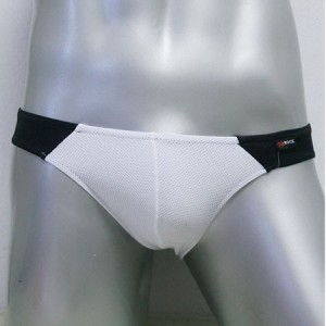 กางเกงในชาย Bikini สีดำ-ขาว สวมใส่แล้วกระชับตัว รัดตัว สบายตัว และดูเซ็กซี่อีกแบบ เนื้อผ้า Spandex 100% :A113