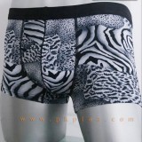    Boxer ลายเสือ  สีเทา ผ้านิ่ม ใส่สบาย 