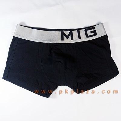 กางเกงในชาย M-I-G รุ่น Boxer Bold ขอบสีเทา ผ้าพื้นสีดำ 1 ตัว The Real Comfort ใส่สบาย Low Rise Trunk 93% :MIG-Boxer-Bold-BK กางเกงในชาย M-I-G รุ่น Boxer Bold ขอบสีเทา ผ้าพื้นสีดำ 1 ตัว The Real Comfort ใส่สบาย Low Rise Trunk 93% :MIG-Boxer-Bold-BK