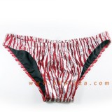  กางเกงว่ายน้ำ สีแดง เงิน จาก Gabriel Homme ผ้า Polyester 95% ผสม Spandex 5% 