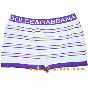 บ็อกเซอร์ Boxer ลายสีม่วง "Dolce&amp;Gabbana" อีกแบบที่ลงตัว เนื้อผ้า 90% Micromodel 10% Elastane สวมใส่สบาย :PK071