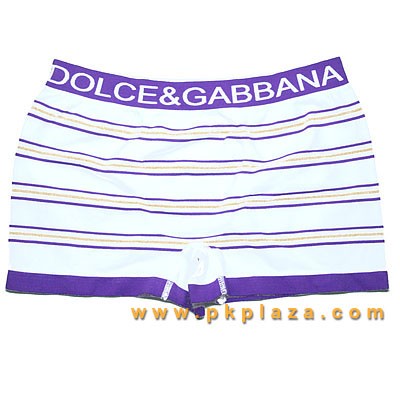 บ็อกเซอร์ Boxer ลายสีม่วง "Dolce&amp;Gabbana" อีกแบบที่ลงตัว เนื้อผ้า 90% Micromodel 10% Elastane สวมใส่สบาย :PK071