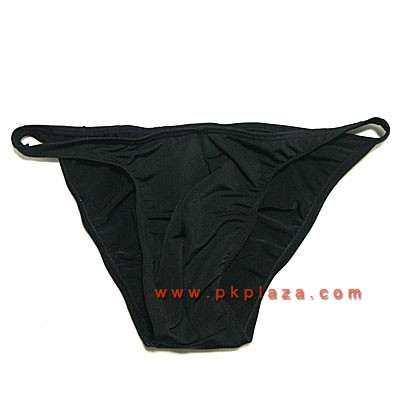 Bikini สีดำ เนื้อผ้า Spandax ผสม Cotton ขอบเล็ก ผ้านิ่มกางเกงในเซ็กซี่จาก เอ็ม-บอดี้ ในสไตล์ซีทรูน้อย :MB-886-1