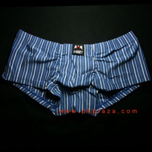 Boxer ลาย สีฟ้าสลับขาวแนวตั้งกิ๊บเก๋ เซ๊กซี่ มีสไตล์ ผ้าเนื้อนิ่มยืดใส่สบาย ดูดีมีสไตล์ จาก M-Body :MB-891