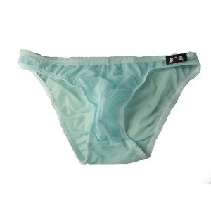 Bikini ซีทรู โชว์สัดส่วน มีรูระบายทั้งตัว สีฟ้าอมเขียว สุดเซ๊กซี่ สีสดใส :MB-901