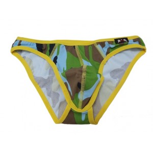 Bikini ลายทหาร ตัดขอบเอว และลายเส้น สีเหลือง
ลับ ลวง พราง เซ๊กซี่ สีสดใส :MB-902