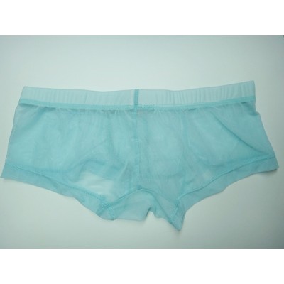 Boxer ซีทรู สีฟ้าอมเขียว สุดเร้าใจ มีรูระบายรอบด้าน ผ้านิ่มใสสบาย อีกหนึ่งความ Sexy :MB-906 Boxer ซีทรู สีฟ้าอมเขียว สุดเร้าใจ มีรูระบายรอบด้าน ผ้านิ่มใสสบาย อีกหนึ่งความ Sexy :MB-906