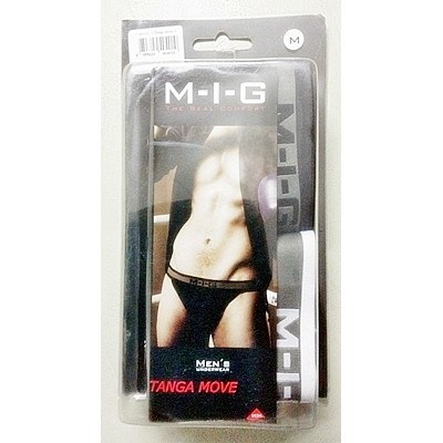 กางเกงในชาย M-I-G เอ็มไอจี TANGA Sport รุ่น MOVE สไตล์แทงก้า เว้าโคนขา 1 กล่อง มี 2 ตัว ประกอบด้วย สีดำ 1 ตัว :MIG-TANGA-MOVE กางเกงในชาย M-I-G เอ็มไอจี TANGA Sport รุ่น MOVE สไตล์แทงก้า เว้าโคนขา 1 กล่อง มี 2 ตัว ประกอบด้วย สีดำ 1 ตัว :MIG-TANGA-MOVE
