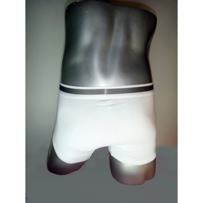 บ๊อกเซอร์ M-I-G เอ็มไอจี รุ่น Boxer MOVE สีขาวด้านหน้า เป็นผ้าตาข่ายถัก นุ่มสบาย เนื้อผ้า Nylon :MIG-Boxer-Move-WH