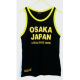  เสื้อกล้ามพื้นดำ X-ROCK ขอบเหลือง สกรีน OSAKA JAPAN สีเหลือง  
 Cotton Comfort ผลิตจากเส้นใยฝ้ายธรรมชาติ จึงสวมใส่สบาย Soft Compounds...