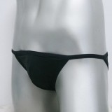  กางเกงในชาย Bikini สีดำ เก๋ที่ขอบเรียวเล็ก โคนขาเว้าสูง เซ็กซี่  เนื้อผ้า Spandex เนื้อนิ่ม ใส่สบาย สไตล์...