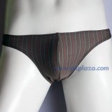  กางเกงในชาย Bikini ผ้าลายสีน้ำตาล เนื้อผ้า 95% Spandex ,COTTON 5% จาก M-Body 