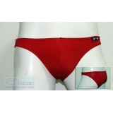  กางเกงในชาย Bikini สีแดง เนื้อผ้า 95% Spandex ,COTTON 5% เนื้อผ้ายืดใส่สบายจาก M-Body 