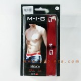  กางเกงในชาย M-I-G เอ็มไอจี รุ่น Half Brief Red  จัดรายการขายเป็นแพค แพคละ 2 ตัว รุ่นนี้ขอบเป็นยางยืด MIG...
