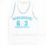  เสื้อกล้าม สีขาวลายฟ้า ผ้าตาข่าย Original 63 ใส่ออกกำกำลังกาย หรือเที่ยว เนื้อนิ่มมาก ใส่สบาย...