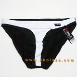  Bikini ผ้านิ่ม มีรูระบาย จาก X-Rock รุ่น Black and White พื้นสีดำ ลายสีขาว  
 ผ้า Spandex ตาข่าย...