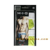  กางเกงในชาย M-I-G เอ็มไอจี แพค 2 ตัว รุ่น Half Brief Gen Y สีเขียวอมเหลือง GreenYellow...