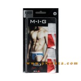 กางเกงในชาย M-I-G เอ็มไอจี แพค 2 ตัว รุ่น Half Brief Gen Y สีส้มโอลด์โรส Old Rose...