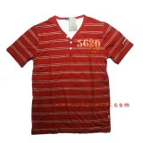  เสื้อ POLO แขนสั้น คอวี Design by JAME สีแดง ลายขวาง  รุ่นนี้ มีไซส์ M เท่านั้น รอบอก 94.5 ซม ...