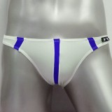  มาตามคำเรียกร้อง Bikini พื้นสีขาว ตัดขอบด้วยสีน้ำเงิน แนว Sport  เนื้อผ้า 95% Spandex ,COTTON 5%...