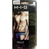  กางเกงในชาย M-I-G เอ็มไอจี Half Brief รุ่น Colourful  สีเทาอมน้ำตาล Taupe 1 กล่อง มี 2 ตัว ประกอบด้วย 
 ผ้านุ่ม เนื้อผ้า...