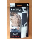  กางเกงในชาย M-I-G เอ็มไอจี มาใหม่รุ่น Half Brief  M 1 กล่อง มี 2 ตัว ประกอบด้วย สีขาว 1 ตัว และ สีดำ 1 ตัว 
 ผ้านุ่ม เนื้อผ้า...